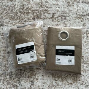 New Tan Curtains 54 in by 54 in Target